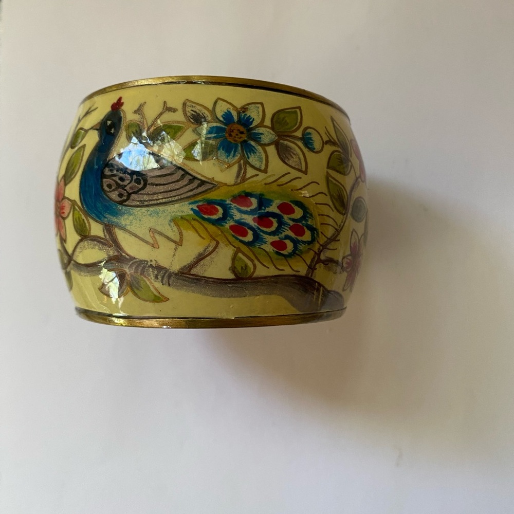 Vintage peacock bangle bracelet